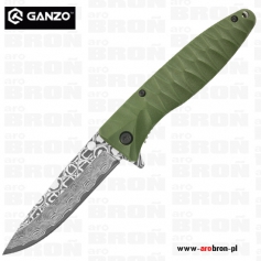Nóż składany sprężynowy Ganzo G620-G2 zielony-Ganzo