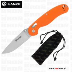 Nóż składany Ganzo G727-OR ORANGE - pomarańczowy, stal 440C, Axis Lock