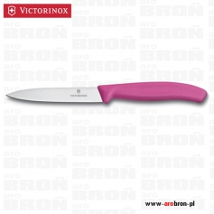 Uniwersalny nóż kuchenny do obierania jarzyn Victorinox 6.7706.L115 RÓŻOWY, gładkie ostrze pikutek