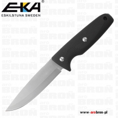 Nóż stały EKA W12 G10 032-056 - rękojeść z laminatu G-10 czarna