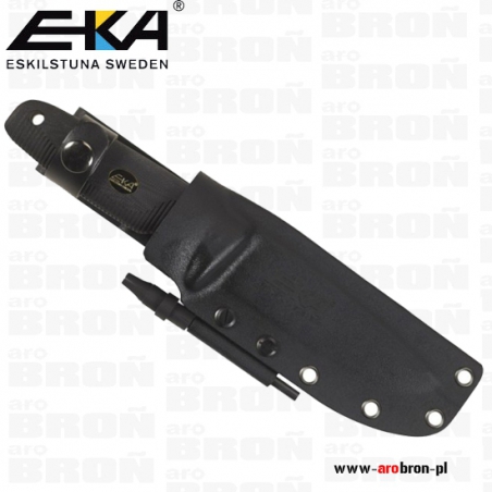 Nóż stały EKA W12 G10 032-056 - rękojeść z laminatu G-10 czarna-Eka
