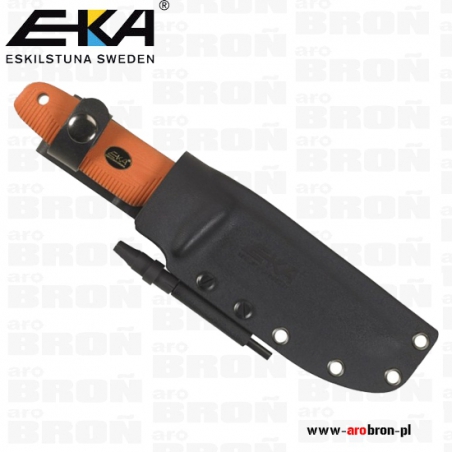 Nóż stały EKA W12 G10 032-057 - rękojeść z laminatu G-10 pomarańczowa-Eka