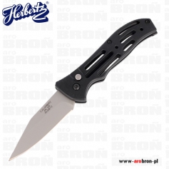 Nóż składany sprężynowy Herbertz Solingen Clip Point 328112 - gładkie ostrze 82mm, stal AISI 420, automatyczny-Herbertz