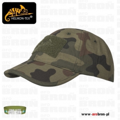 Taktyczna czapka baseballowa Helikon Folding (CZ-BBF-PR-04) - WOODLAND PL, łamany daszek, Rip-stop, Velcro
