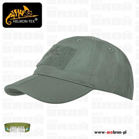 Taktyczna czapka baseballowa Helikon Folding (CZ-BBF-PR-32) - OLIVE DRAB, łamany daszek, Rip-stop, Velcro-Helikon-Tex®