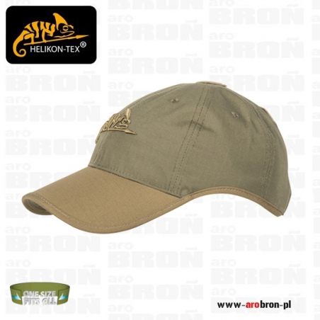 Taktyczna czapka baseballowa Helikon Logo Cap (CZ-LGC-PR-1211A) - ADAPTIVE GREEN/COYOTE, na ochronniki słuchu-Helikon-Tex®