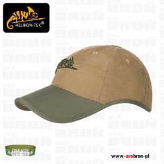 Taktyczna czapka baseballowa Helikon Logo Cap (CZ-LGC-PR-1102A) - COYOTE/OLIVE GREEN, na ochronniki słuchu-Helikon-Tex®