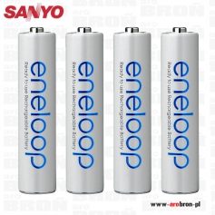 Akumulatorki AAA Sanyo Eneloop 4 szt. do LED LENSER--