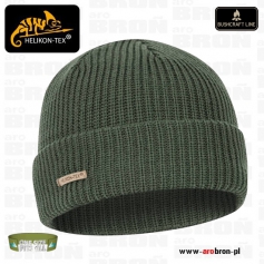 Czapka zimowa Helikon Wanderer (CZ-WND-MW-02) - kolor olive green, wełna merino-Helikon-Tex®