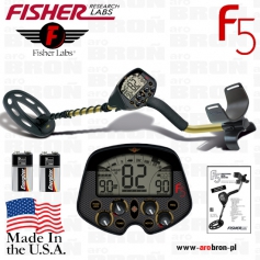 Wykrywacz metali Fisher F5 cewka 10x5" - USA