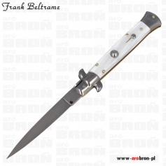 Nóż sprężynowy składany Frank Beltrame Stiletto White Pearl FB23/36 - ostrze 98 mm, stal nierdzewna