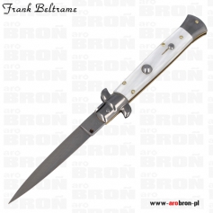 Nóż sprężynowy składany Frank Beltrame Stiletto White Pearl FB23/36 - ostrze 98 mm, stal nierdzewna-Frank Beltrame