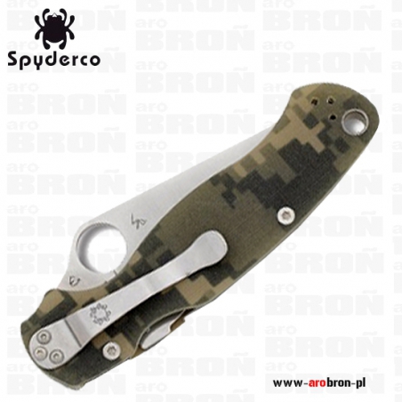 Nóż składany Spyderco MILITARY Knife S30V G-10 Plain Edge Camo C36GPCMO-Spyderco