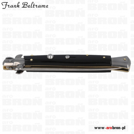 Nóż sprężynowy składany Frank Beltrame Stiletto Black FB28/37 - ostrze 120 mm, stal nierdzewna-Frank Beltrame