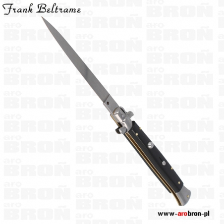 Nóż sprężynowy składany Frank Beltrame Stiletto Black FB28/37 - ostrze 120 mm, stal nierdzewna-Frank Beltrame