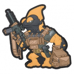 Emblemat Helikon Chameleon Firearm Instructor (OD-CFI-RB-0126A) - Czarno-Żółty, naszywka, rzep, PVC-Helikon-Tex®