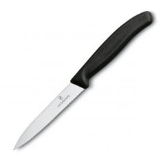 Uniwersalny nóż kuchenny z ząbkami VICTORINOX 6.7733 10cm do pomidorów - ostry czubek