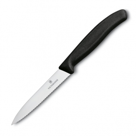 Uniwersalny nóż kuchenny z ząbkami VICTORINOX 6.7733 10cm do pomidorów - ostry czubek-Victorinox