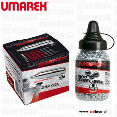 Zestaw UMAREX kulki BB 4,46 1500szt + 25szt Co2 12g do wiatrówek-Umarex