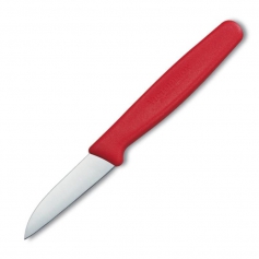 Uniwersalny nóż kuchenny do obierania jarzyn Victorinox 5.0301 - ostrze 6 cm, czerwony, pikutek