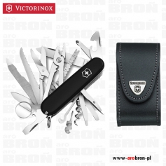 Scyzoryk Victorinox SwissChamp 1.6795.3 czarny + etui 4.0521 - 33 funkcje-Victorinox
