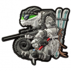 Emblemat Helikon Chameleon Winter OPS OD-CWR-RB-19 - Szary, naszywka, rzep, PVC-Helikon-Tex®