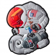 Emblemat Helikon Chameleon Apollo Armstrong OD-CAP-RB-19 - Szary, naszywka, rzep, PVC-Helikon-Tex®