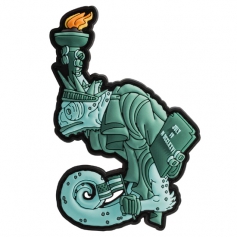 Emblemat Helikon Chameleon Liberty Lily OD-CLL-RB-82 - Zielony, naszywka, rzep, PVC-Helikon-Tex®