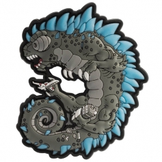 Emblemat Helikon Chameleozilla Operator OD-CZO-RB-3565A - Szaro-Niebieski, naszywka, rzep, PVC-Helikon-Tex®