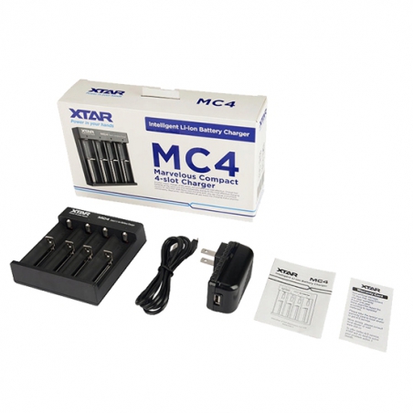 Ładowarka XTAR MC4 USB - na 4 akumulatory 18650, 14500 22650 18500, RCR123a, 17670-XTAR