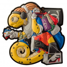 Emblemat Helikon Chameleon Black Friday OD-CBF-RB-26 - Żółty, naszywka, rzep, PVC-Helikon-Tex®