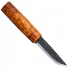 Nóż stały HELLE Saga Siglar _102 - laminat węglowy, rękojeść brzoza, w komplecie skórzana pochwa-Helle