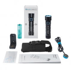 Latarka Olight Seeker 2 Pro Black - 3200lm, zasięg 250m, IPX8, akumulator, stacja ładująca-OLIGHT