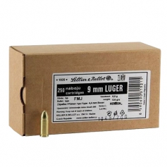 Amunicja 9mm czeska S&B Sellier & Bellot Luger FMJ 8g opakowanie 250szt.-S&B