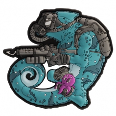 Emblemat Helikon Chameleon Diver OD-CDV-RB-6501A - Niebiesko-Czarny, naszywka, rzep, PVC-Helikon-Tex®