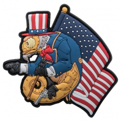 Emblemat Helikon Chameleon Uncle Cham Operator (OD-CUS-RB-2665A) - Żółto-Niebieski, naszywka, rzep, PVC-Helikon-Tex®