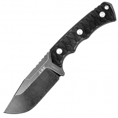 Nóż stały Sanrenmu S738 Blackwash (K714) - 8Cr13MoV, clip point, full tang, kabura kydex-SANRENMU