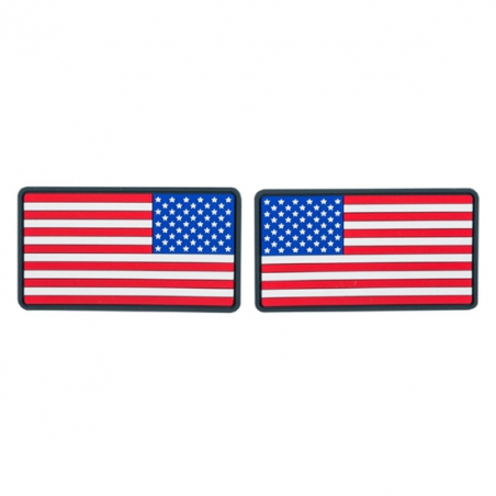Emblemat Helikon Flaga USA Duża (OD-FUL-RB-20) - True Color, naszywka, rzep, PVC, zestaw 2 szt.-Helikon-Tex®