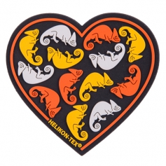 Emblemat Helikon Heart (OD-HRT-RB-01) - Czarny, naszywka, rzep, PVC-Helikon-Tex®