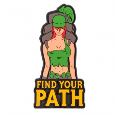 Emblemat Helikon Find Your Path (OD-FYP-RB-02) - Olive Green, naszywka, rzep, PVC-Helikon-Tex®