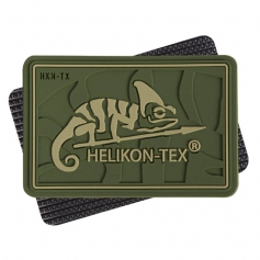 Emblemat Helikon Logo (OD-HKN-RB-02) - Olive Green, naszywka, rzep, PVC-Helikon-Tex®