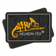 Emblemat Helikon Logo (OD-HKN-RB-01) - Czarny, naszywka, rzep, PVC