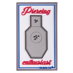 Emblemat Helikon Pierceing Enthusiast (OD-PCE-RB-20) - Biały, naszywka, rzep, PVC-Helikon-Tex®