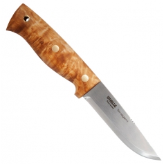Nóż stały HELLE Temagami ST _300 - full tang, 3-warstwowa stal nierdzewna, rękojeść brzoza, w komplecie skórzana pochwa, surw...