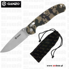 Nóż składany Ganzo G727-CA KAMUFLAŻ - stal 440C, Axis Lock-Ganzo