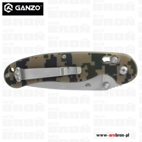 Nóż składany Ganzo G727-CA KAMUFLAŻ - stal 440C, Axis Lock-Ganzo
