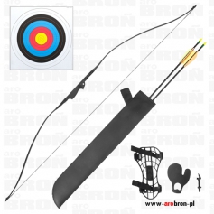 Łuk klasyczny ROBIN HOOD Black 30-35 lb - czarny-Poe Lang