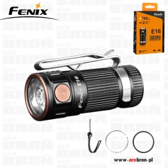 Latarka Fenix E16 - 700 lumenów, zasięg 142m, IP68, 5 LAT GWARANCJI-Fenix