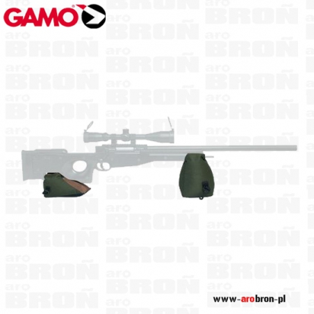GAMO Zestaw Poduszek Strzeleckich Benchrest Bag II, (4560002) do przestrzelania, nylonowe, skórzane-GAMO