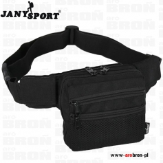 Saszetka na broń JANY SPORT WR czarna - torba, nerka biodrowa dla praworęcznych-JanySport